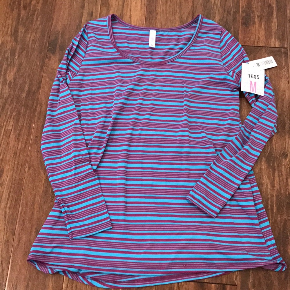 LuLaRoe stripped tunic size M New! Lynae style
